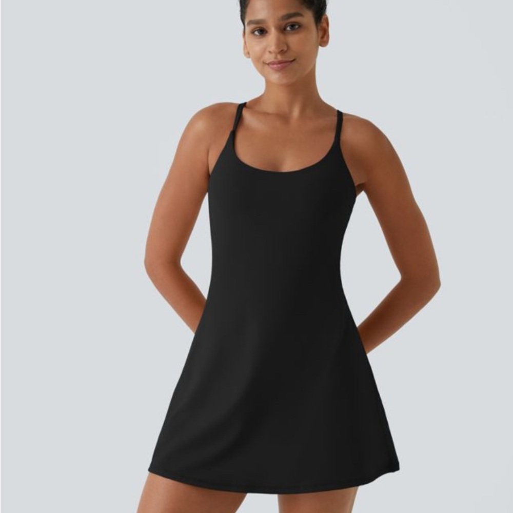 Halara Black Athletic Dress. NWT.